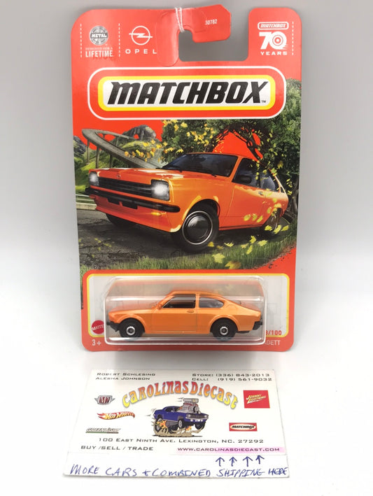 2023 matchbox 70 years #73 1975 Opel Kadett Orange