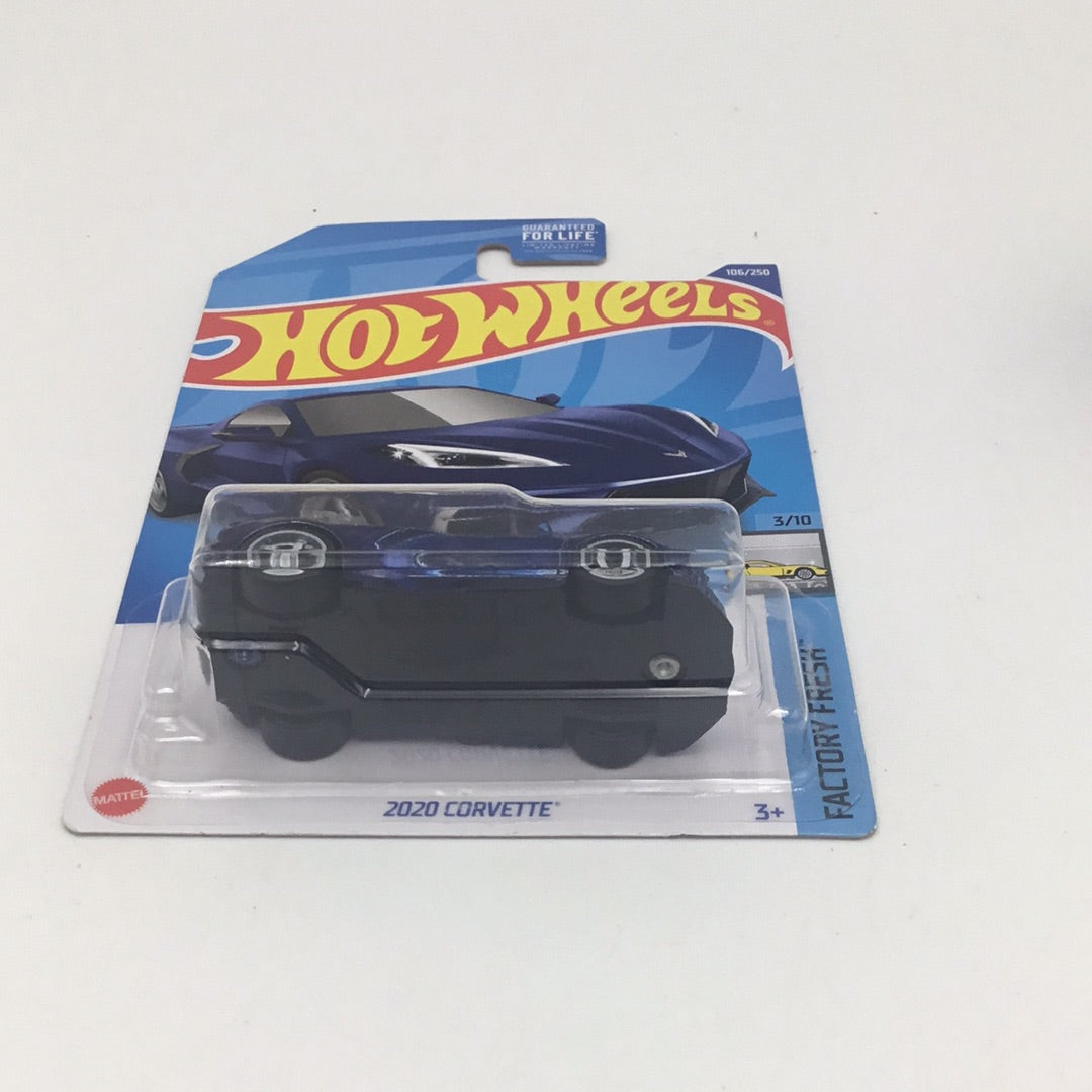 2022  hot wheels super treasure hunt 2020 Corvette US Card W/ Protector VHTF