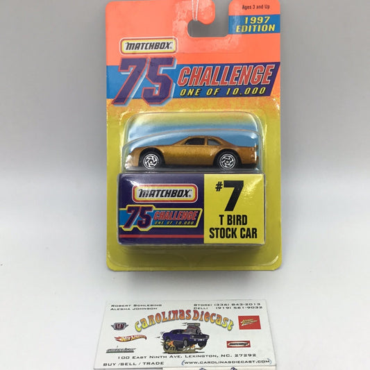 Matchbox 75 Challenge #7 T Bird Stock Car 163D