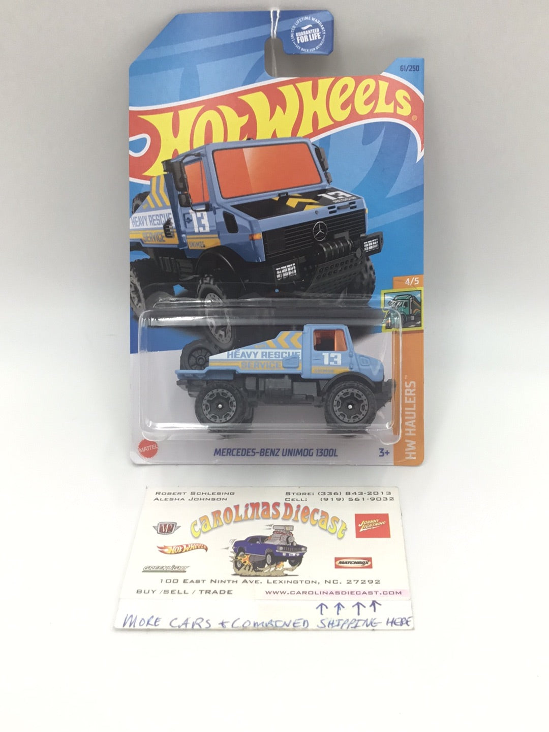 2023 hot wheels J case #61 Mercedes-Benz Unimog 1300L