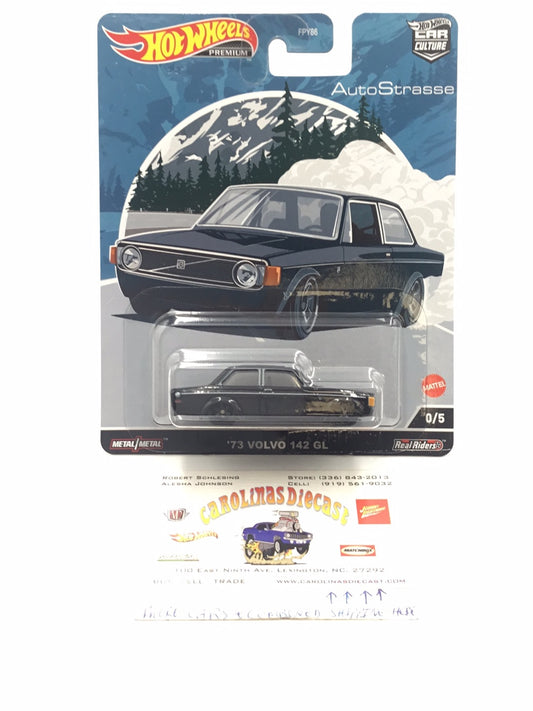 2022 Hot wheels car culture Auto Strasse 0/5 73 Volvo 142 GL Chase VHTF w/protector