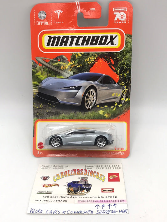 2023 matchbox 70 years #91 Tesla Roadster 48i