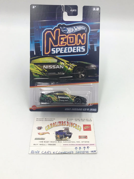 Hot wheels Neon Speeders 2017 Nissan GT-R R35 3/8 Walmart exclusive