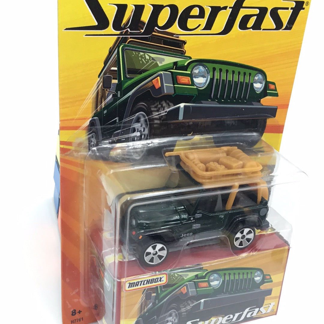 Matchbox Superfast #29 Jeep Wrangler green limited to 15,500 (R2)