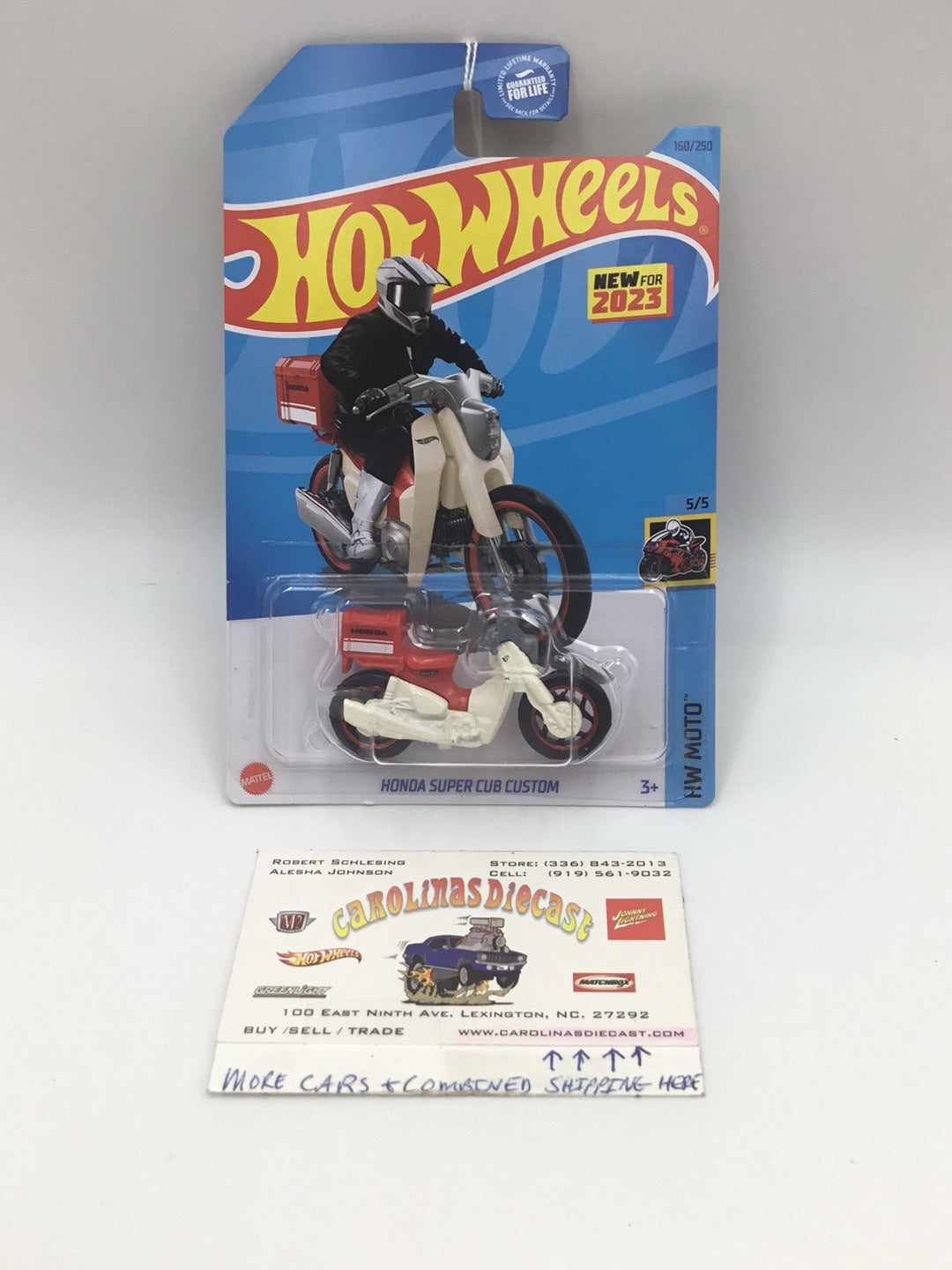 2023 hot wheels J case #160 Honda Super Cub Custom 78B