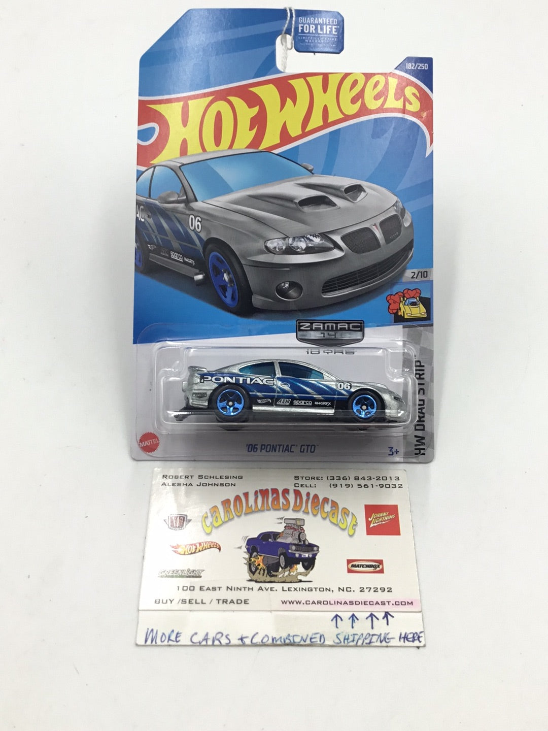 2022 Hot Wheels Zamac #182 2006 Pontiac GTO #14