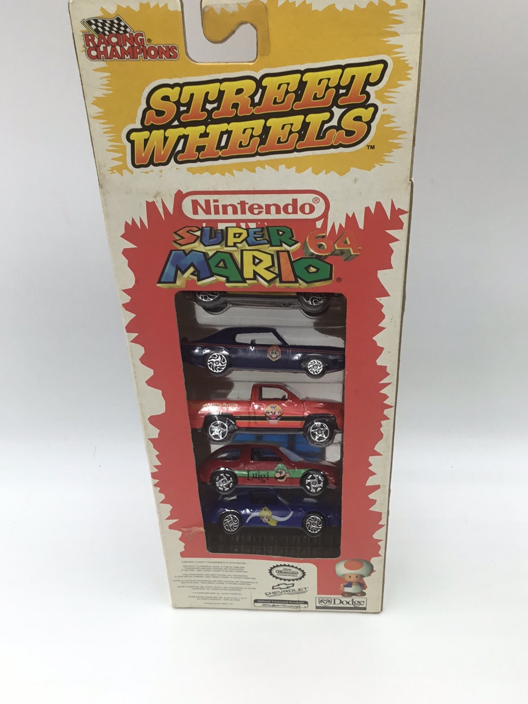 Racing Champions 5 Pack Super Mario 64 Nintendo htf