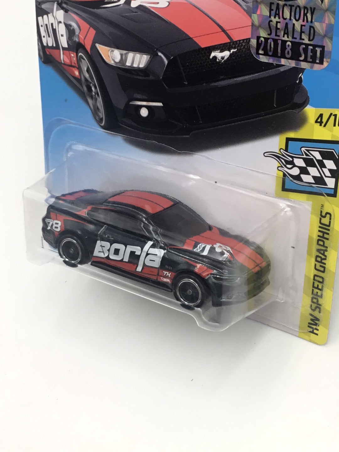2018 hot wheels super treasure hunt 2015 Ford Mustang GT factory sealed sticker W/Protector