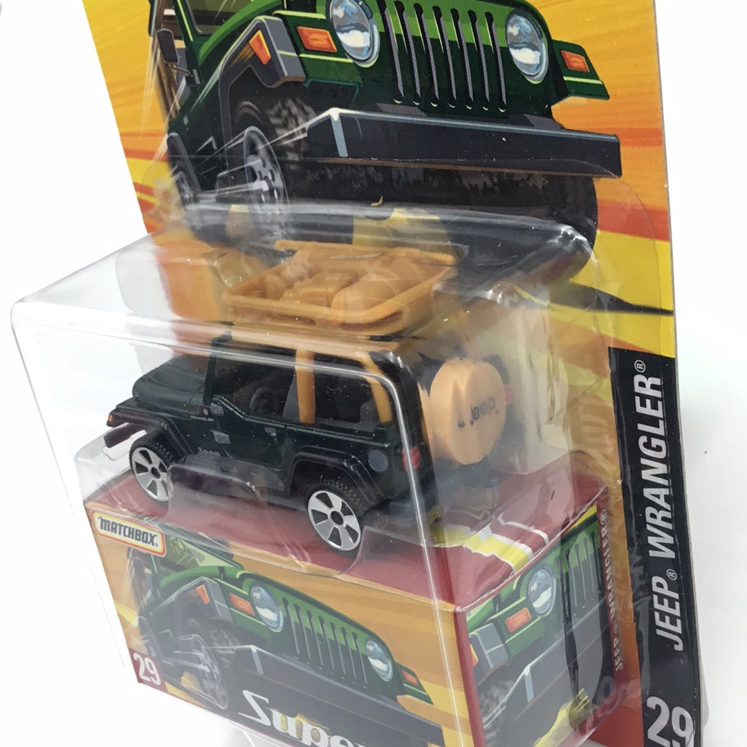 Matchbox Superfast #29 Jeep Wrangler green limited to 15,500 (R2)