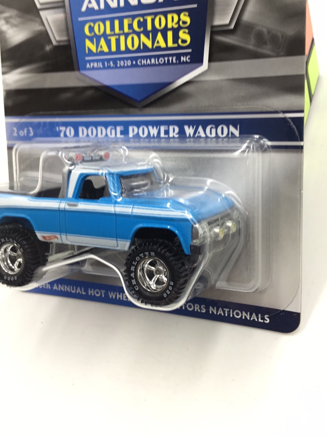 Hot wheels 20th annual collectors Nationals 1970 Dodge Power Wagon 930/6000 in Protector