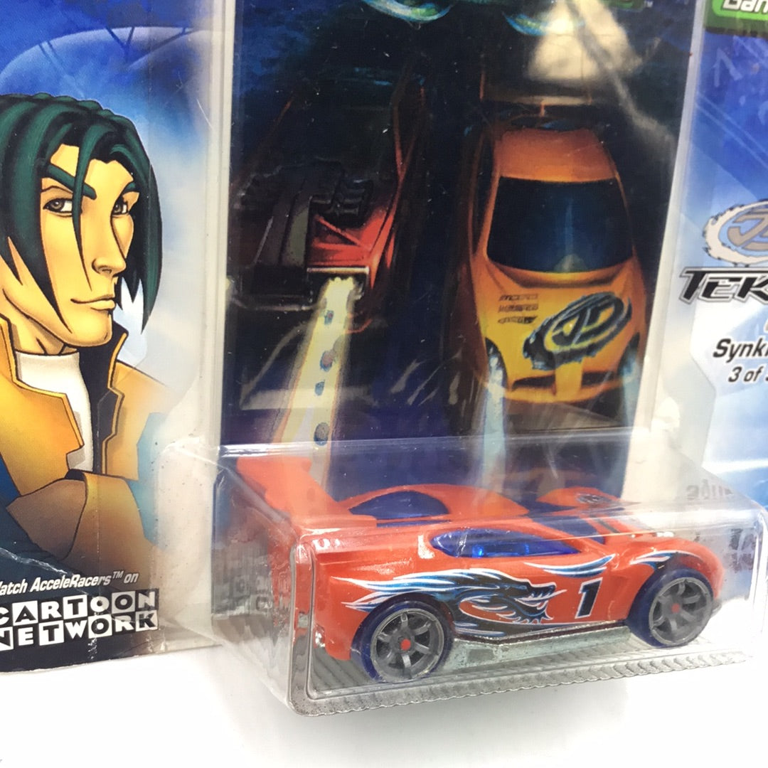 Hot wheels Acceleracers Teku Synkro orange wing 3 of 9 #2