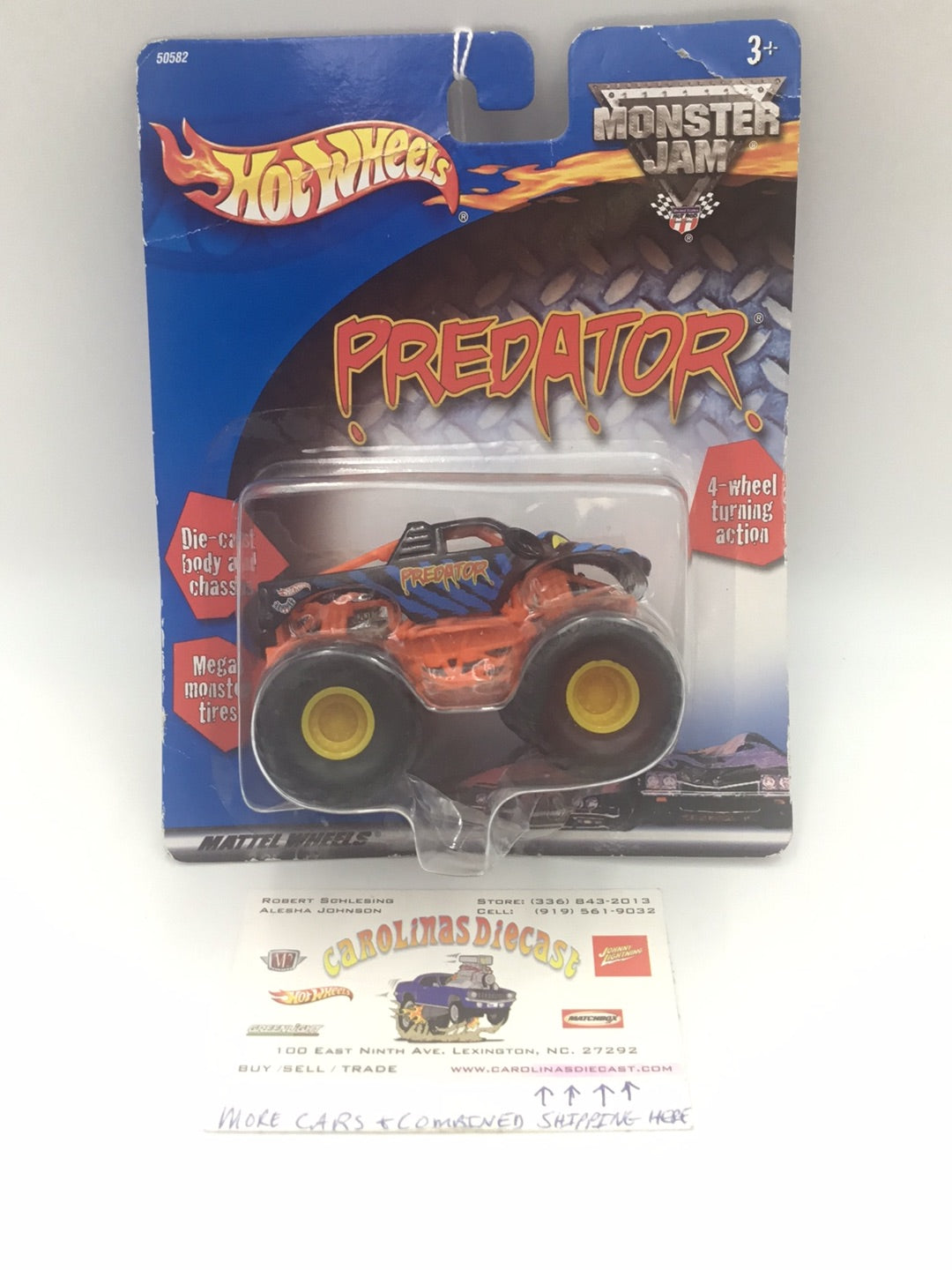 Hot Wheels monster jam Predator die cast body and chassis U2