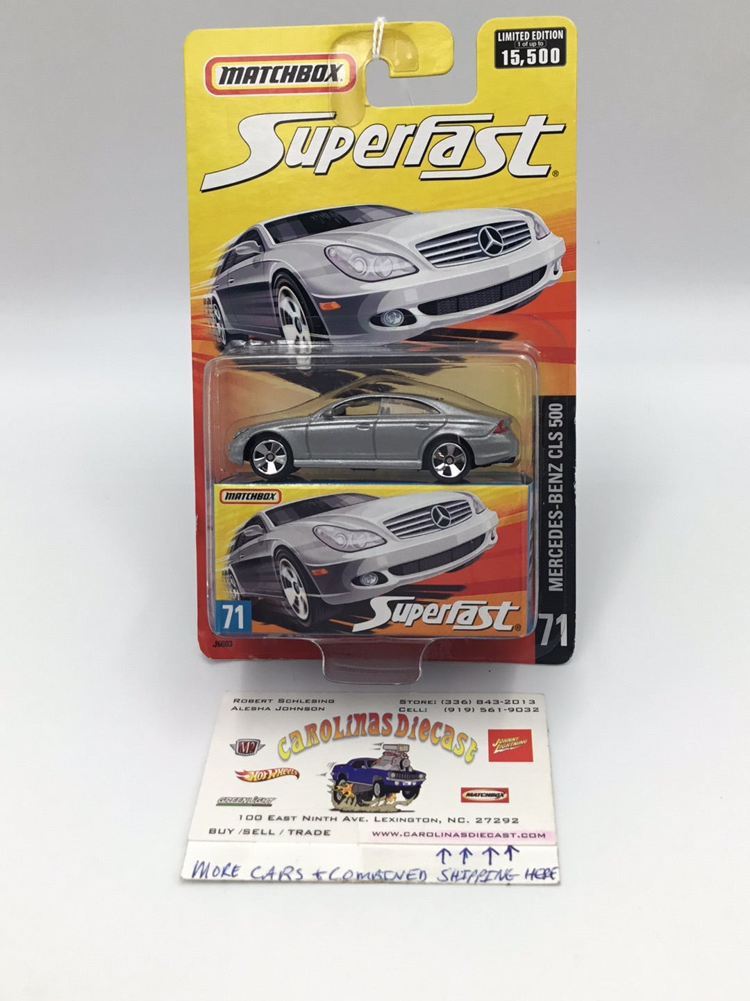Matchbox Superfast #71 Mercedes Benz CLS 500 Silver limited to 15,500 (R2)
