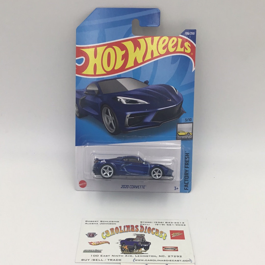 2022  hot wheels super treasure hunt 2020 Corvette W/ Protector