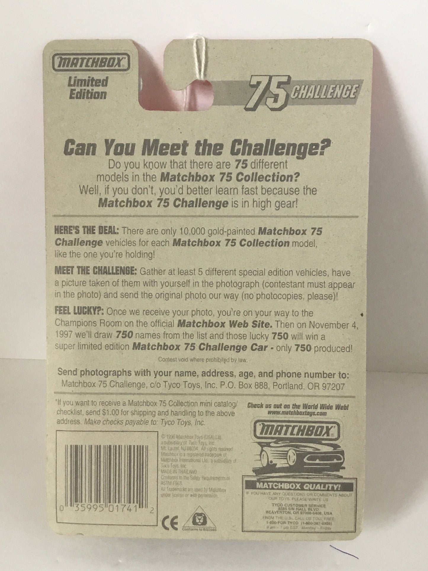 Matchbox 75 Challenge #68 Stinger SR