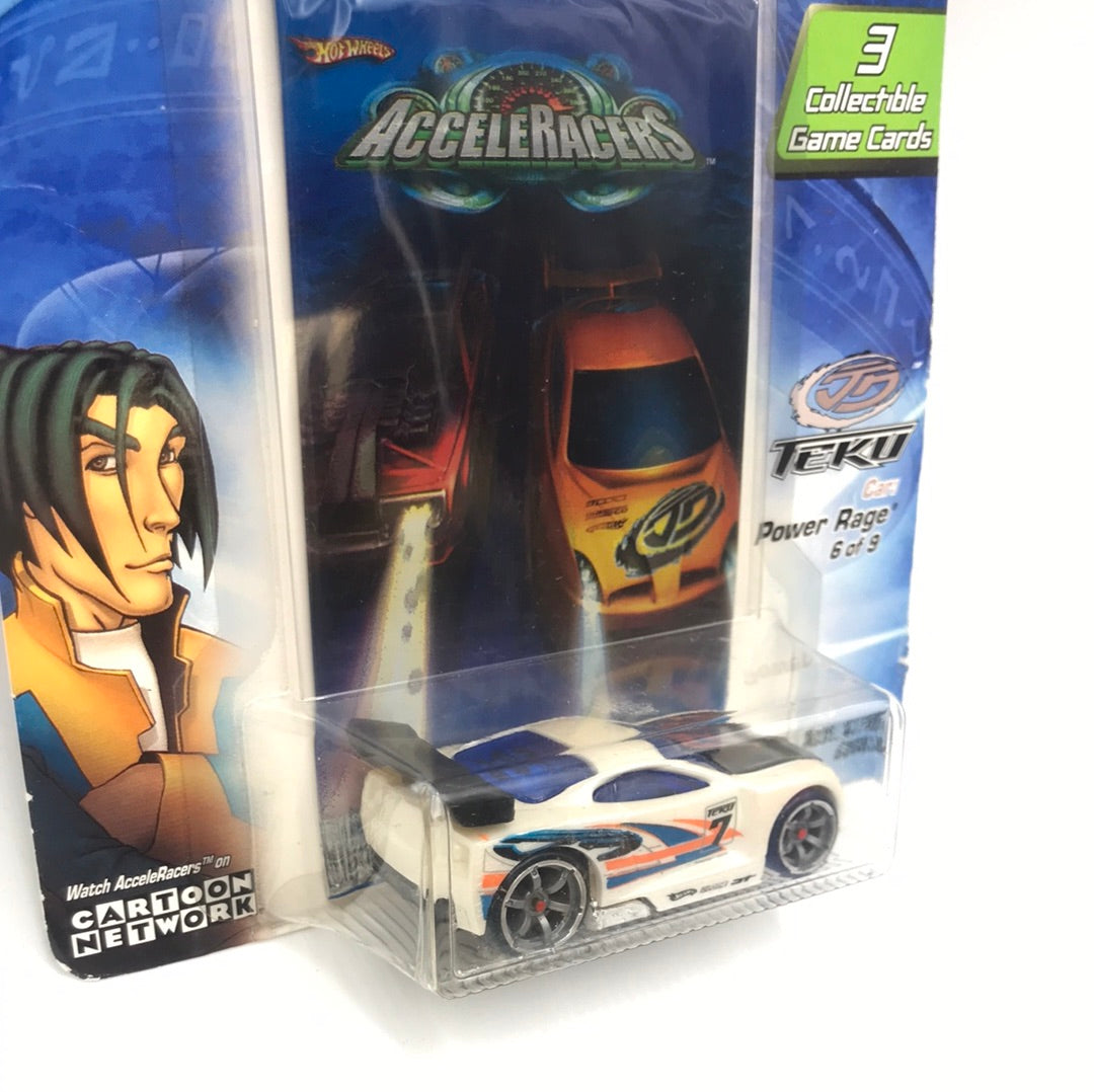 Hot wheels Acceleracers Teku Power Rage 6 of 9 HTF Blue CM6