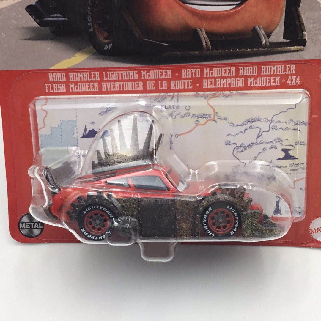 Disney Pixar Cars On The Road 1:64 Scale (Road Rumbler Lightning McQueen)