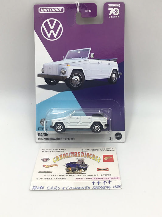 2023 Matchbox Volkswagen collection 1974 Volkswagen Type 181 Walmart exclusive 4/6 161E