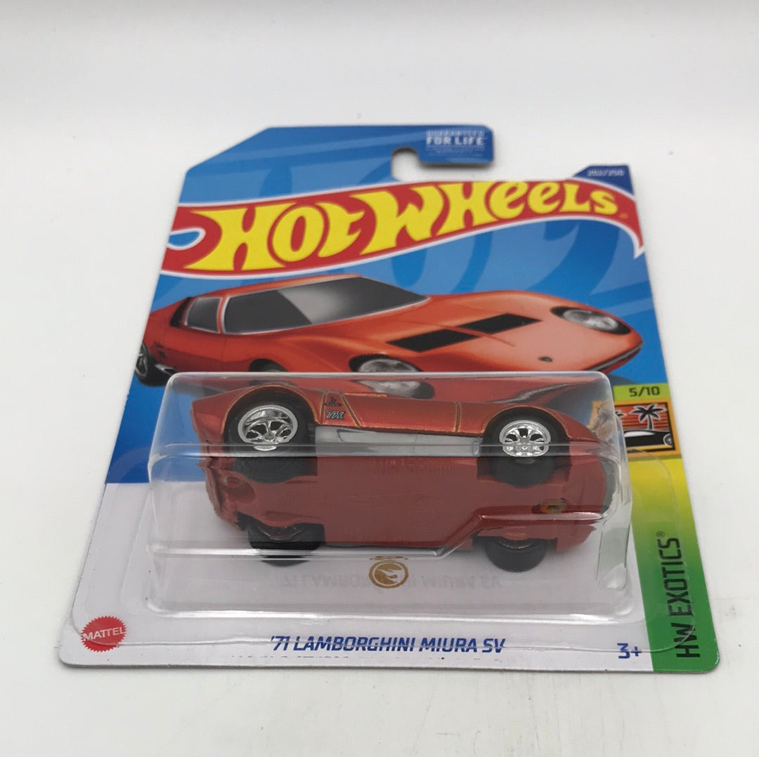 Hot Wheels 2022 '71 Lamborghini Miura SV deals Super Treasure Hunt