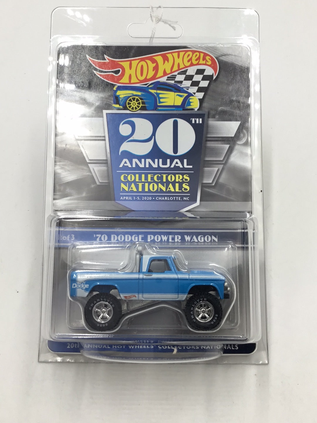 Hot wheels 20th annual collectors Nationals 1970 Dodge Power Wagon 930/6000 in Protector