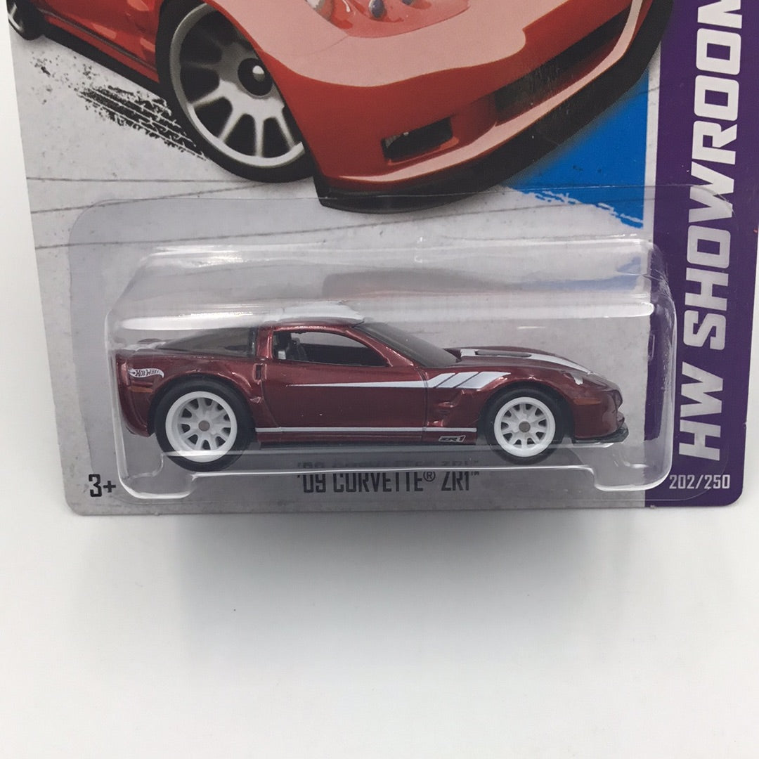 2013 hot wheels super treasure hunt #202 09 Corvette ZR1 W/Protector