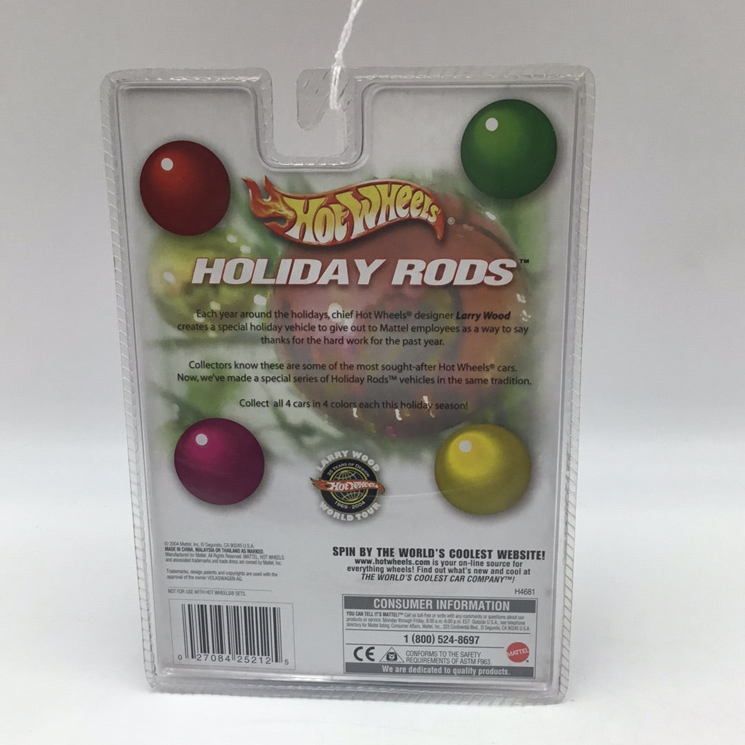 Hot wheels holiday rods Larry wood VW Beetle Green