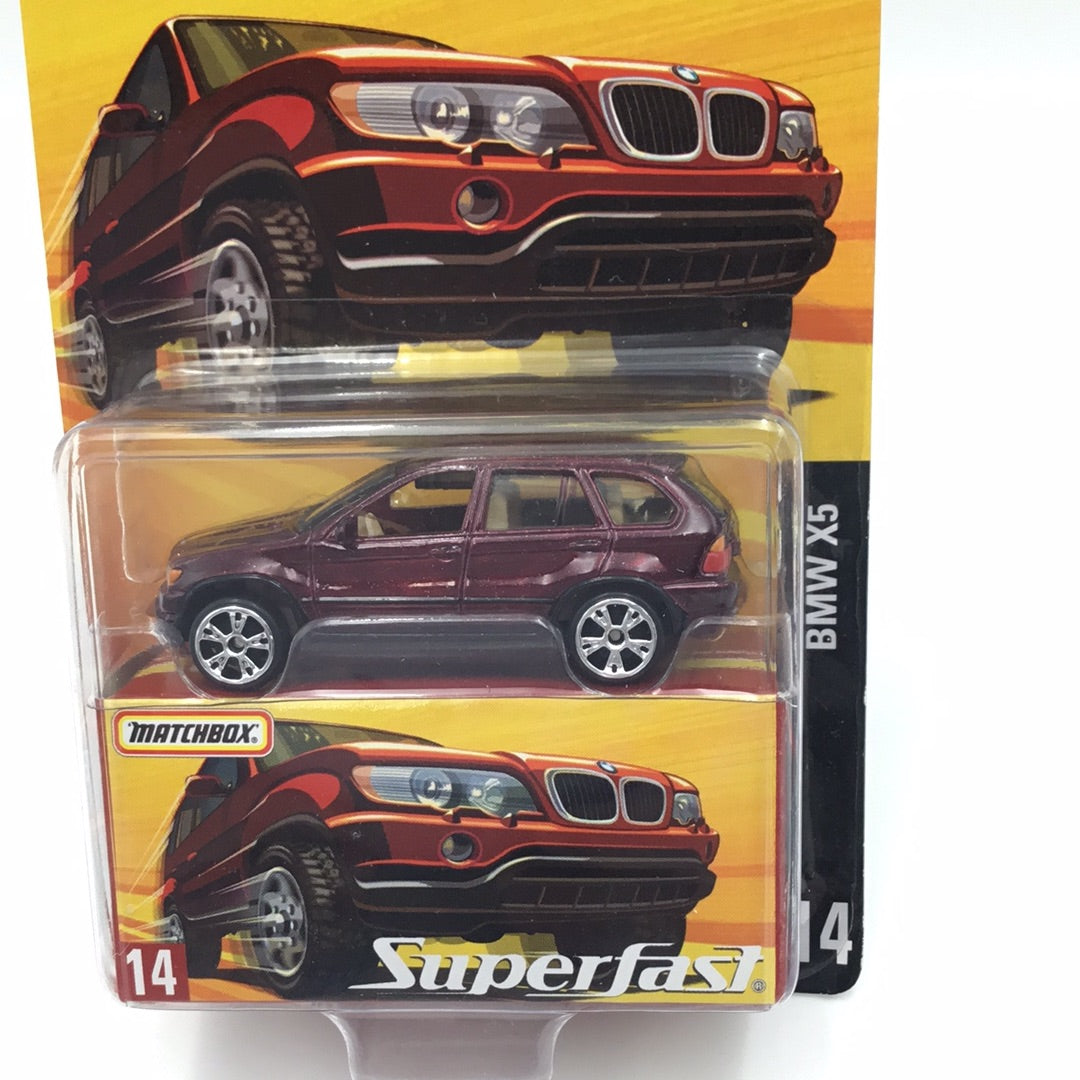 Matchbox Superfast #14 BMW X5 Maroon Limited to 15,500 (Q7)