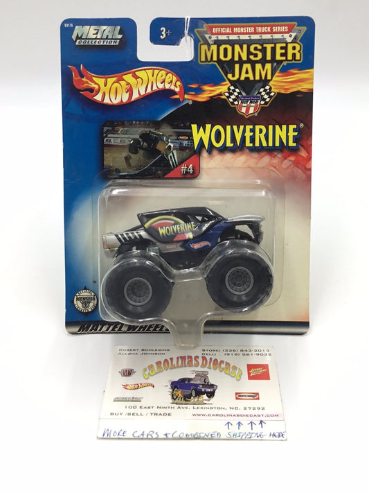 Hot Wheels monster jam #4 Wolverine silver back