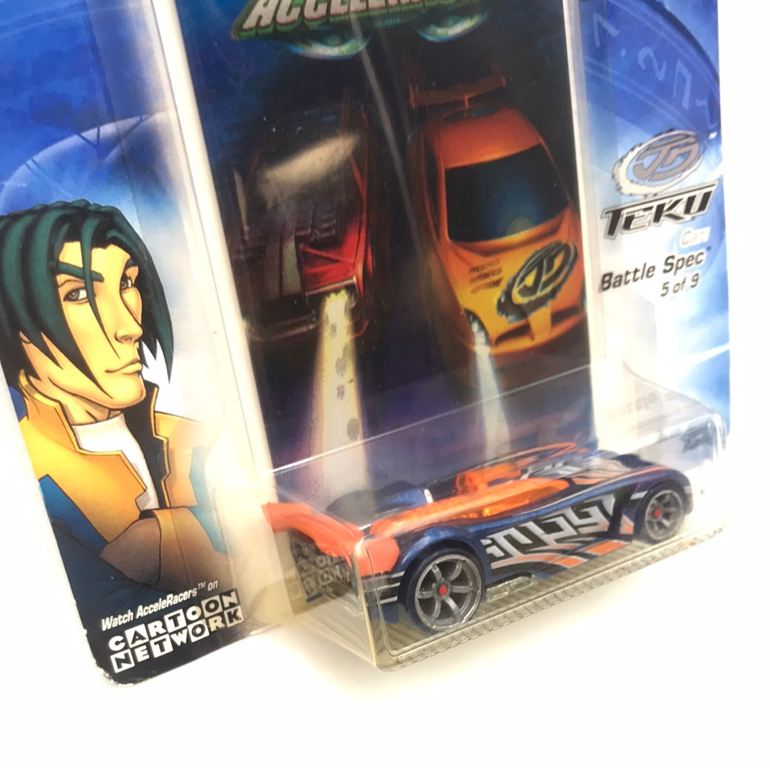 Hot wheels Acceleracers Teku Battle Spec 5 of 9 HTF Blue CM6 –  carolinasdiecast