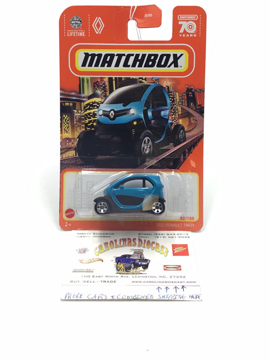 2023 matchbox 70 years #82 2022 Renault Twizy blue 61E