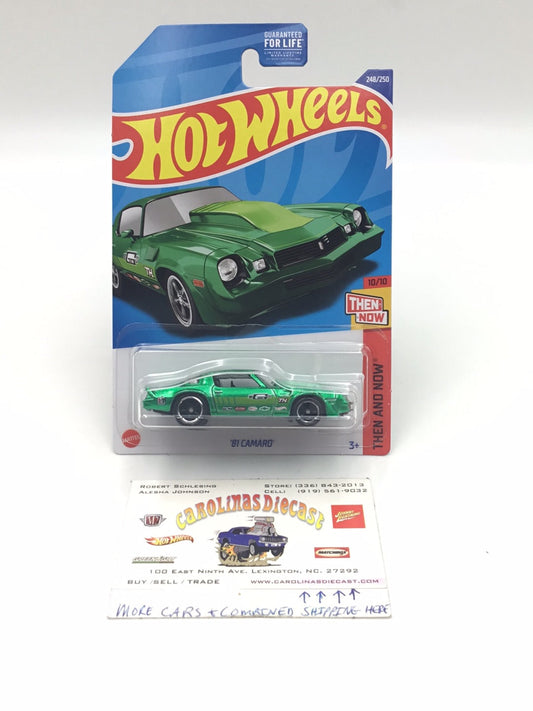 2022  hot wheels super treasure hunt #248 81 Camaro W/ Protector