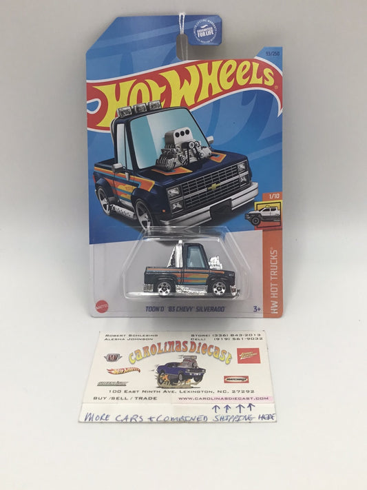 2023 hot wheels J case #93 Toond 83 Chevy Silverado 2A