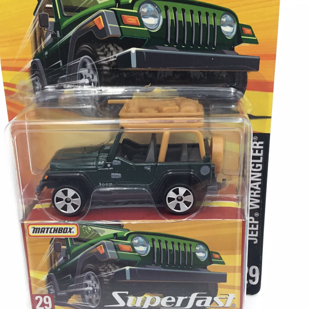 Matchbox Superfast #29 Jeep Wrangler green limited to 15,500 (R2)