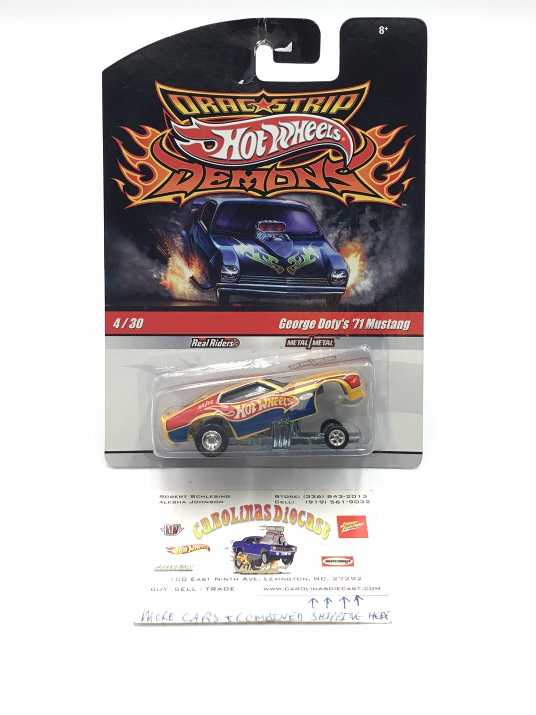 Hot wheels drag strip demons 4/30 George Dotys 71 Mustang