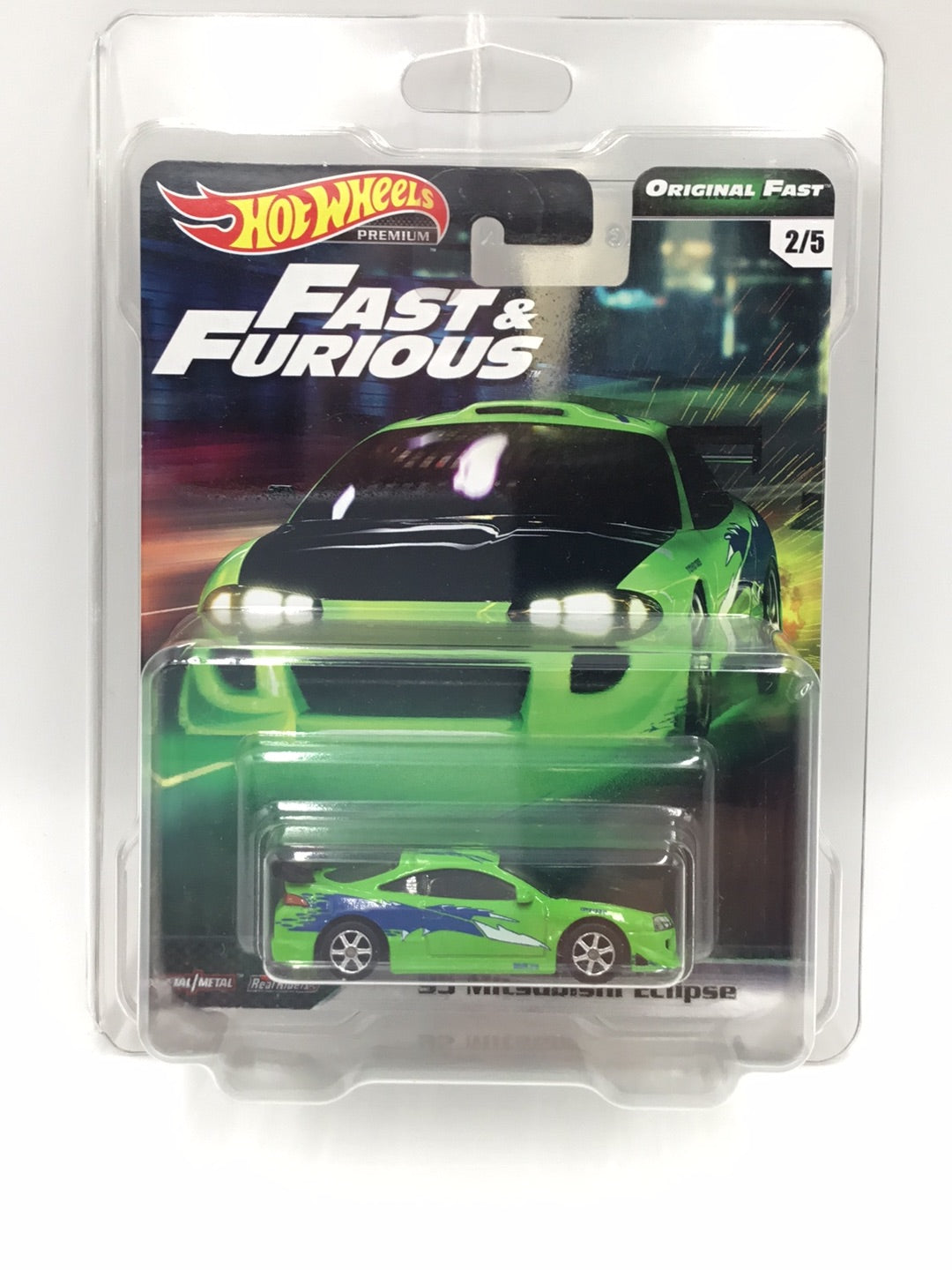 Hot wheels premium fast and furious Original Fast 95 Mitsubishi Eclipse 2/5