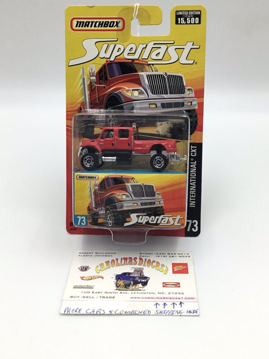 Matchbox Superfast #73 International  CXT red Limited to 15,500 174F