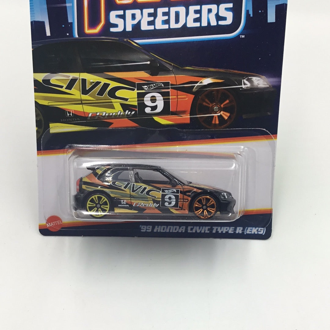 Hot wheels Neon Speeders 99 Honda Civic Type R EK9 4/8 Walmart exclusive