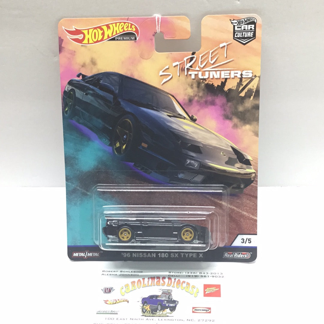 Hot wheels car culture Street Tuners 3/5 96 Nissan 180 SX Type X