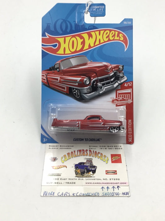 2019 hot wheels #106 custom 53 Cadillac Red Edition target exclusive AA2
