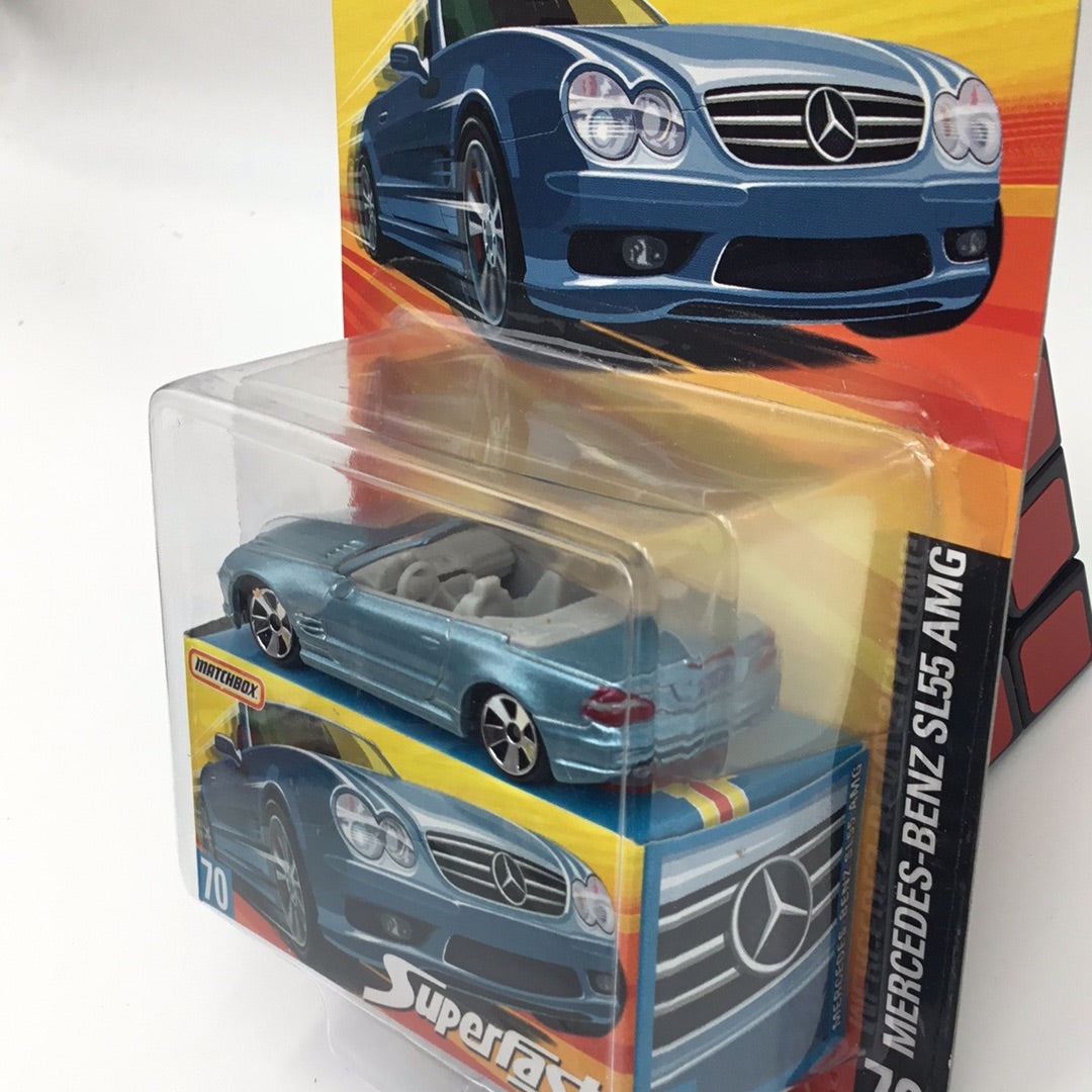 Matchbox Superfast #70 Mercedes-Benz SL55 AMG ice blue (R2)
