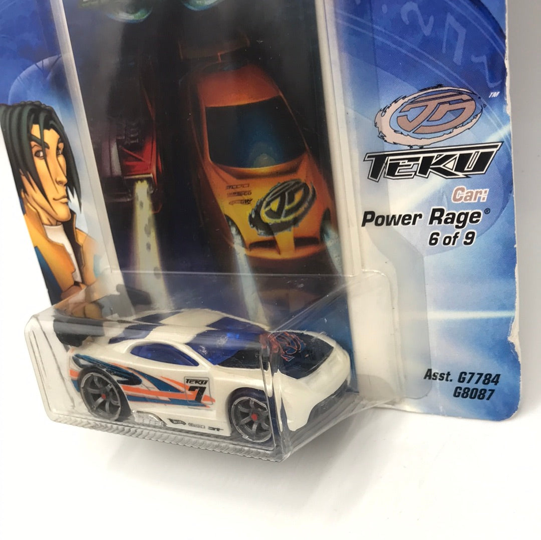 Hot wheels Acceleracers Teku Power Rage 6 of 9 HTF Blue CM6