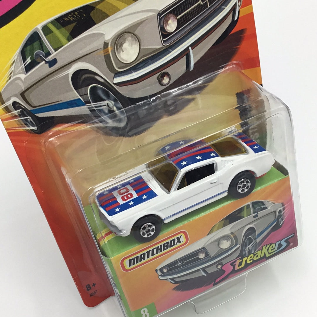 Matchbox Streakers #8 1965 Ford Mustang GT White (R3)