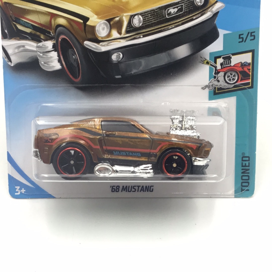 2018 hot wheels super treasure hunt 68 Mustang W/Protector