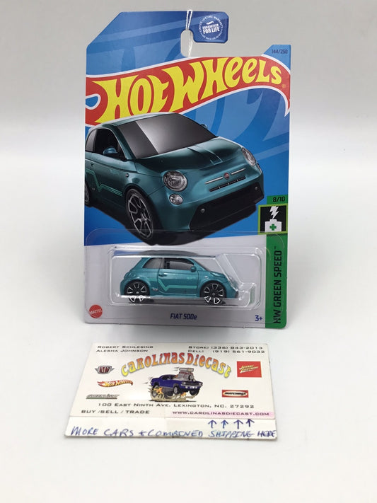 2023 hot wheels H case #144 Fiat 500e 64H