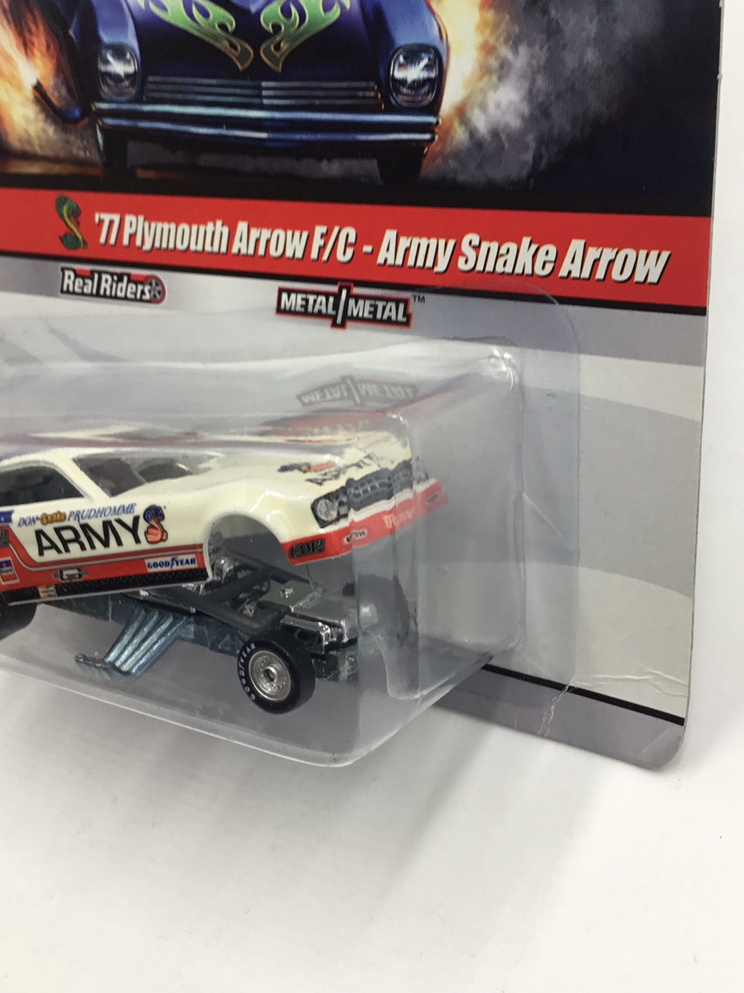 Hot wheels drag strip demons 9/25 1977 Plymouth Arrow F/C Army Snake Arrow