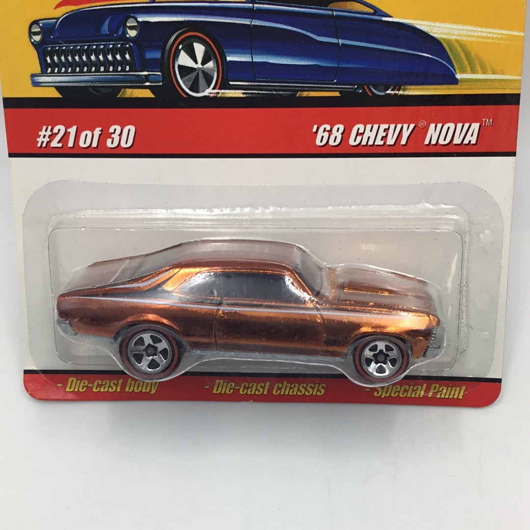 Hot wheels classics series 3 #21 68 Chevy Nova orange GG4