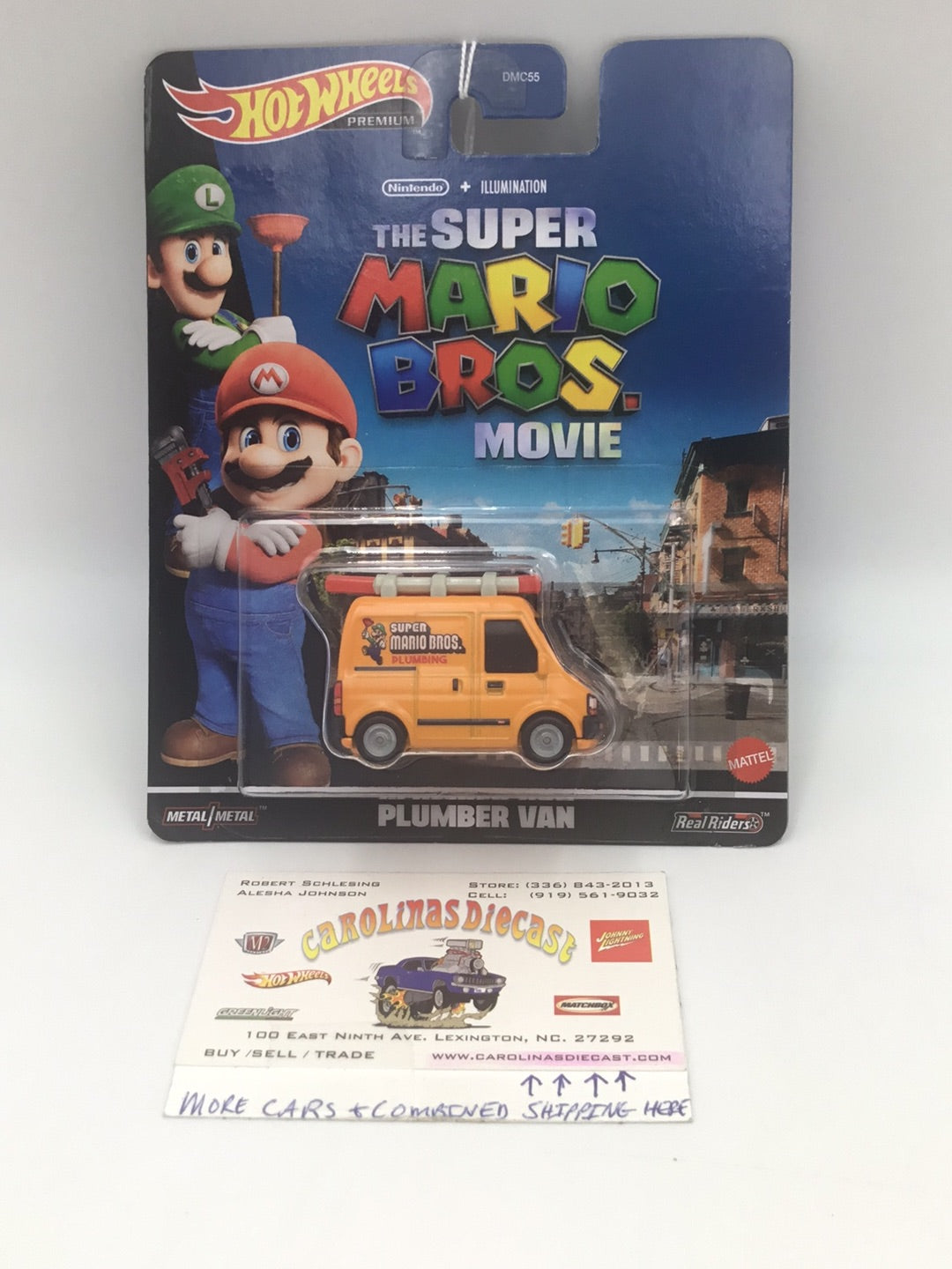 Hot wheels pop culture super Mario Bros. Movie Plumber Van 114E