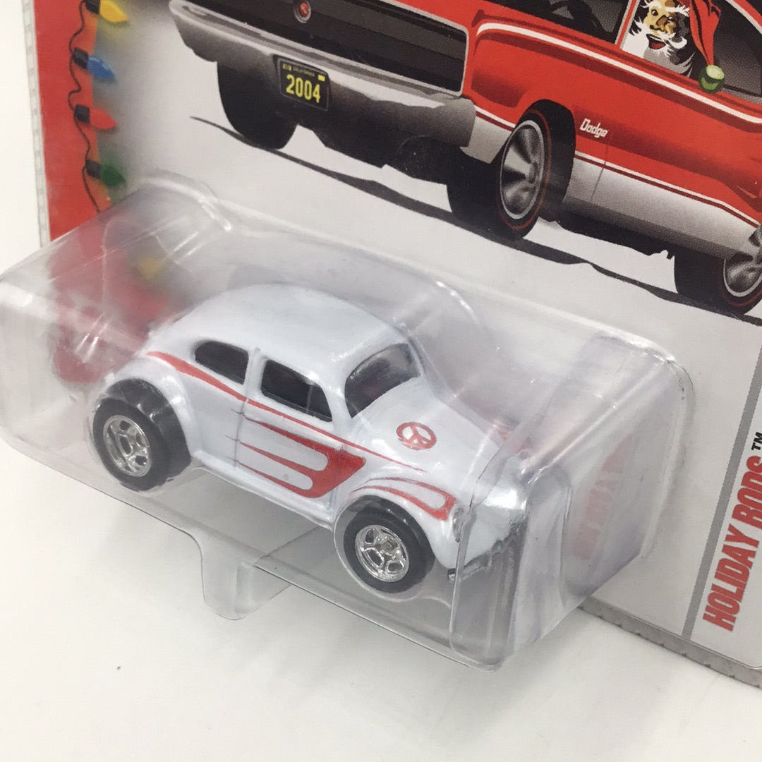 Hot wheels holiday rods Larry wood VW Beetle White