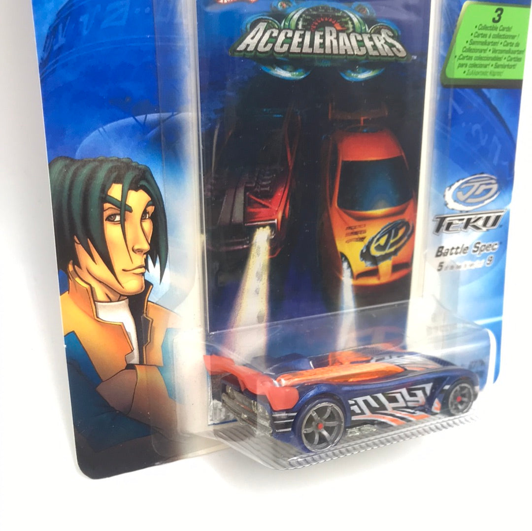 Hot wheels Acceleracers Teku Battle Spec 5 of 9 VHTF Blue CM6 int. Car –  carolinasdiecast