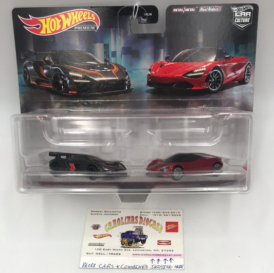 Hot wheels car culture team 2 pack target exclusive Mclaren Senna Mclaren 720s 281B